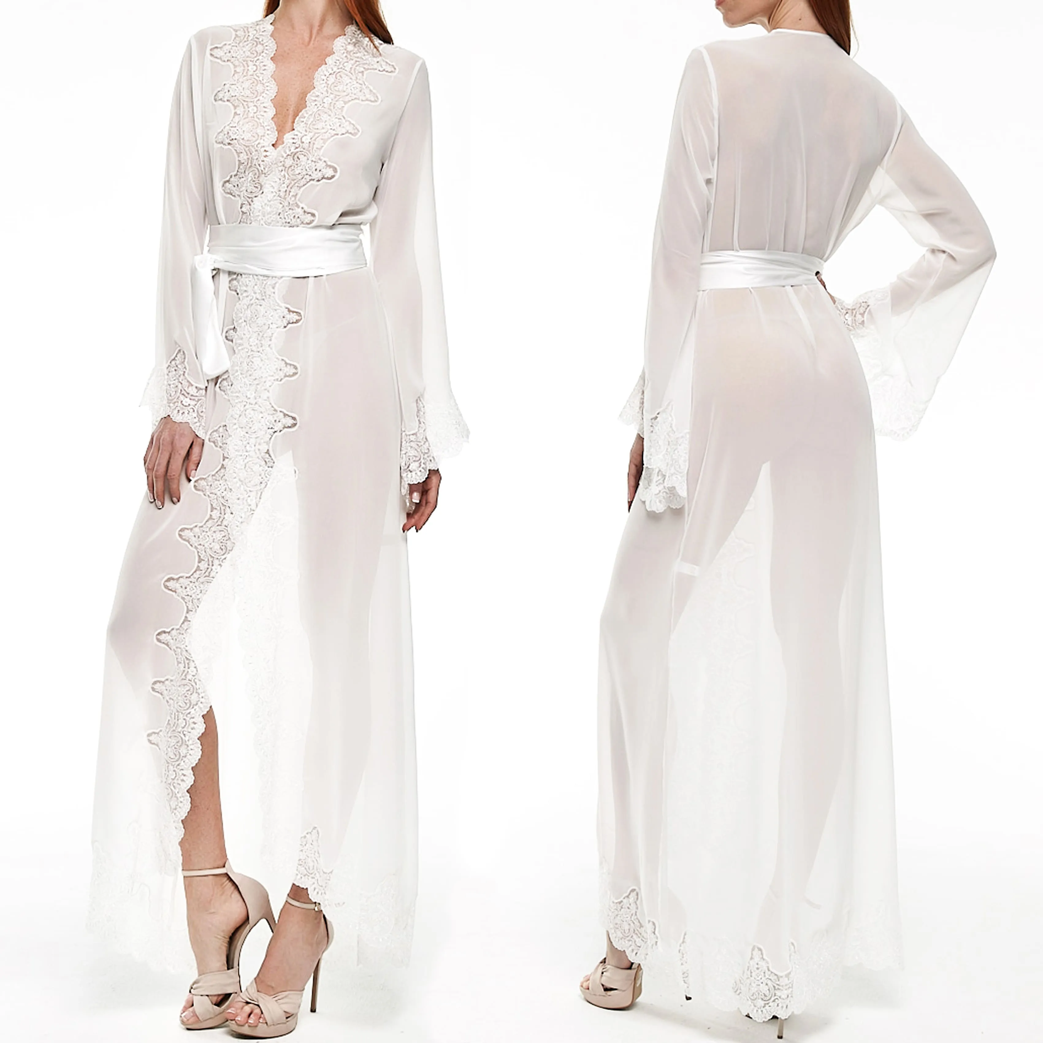HERITAGE Bridal Full Length Kimono Robe