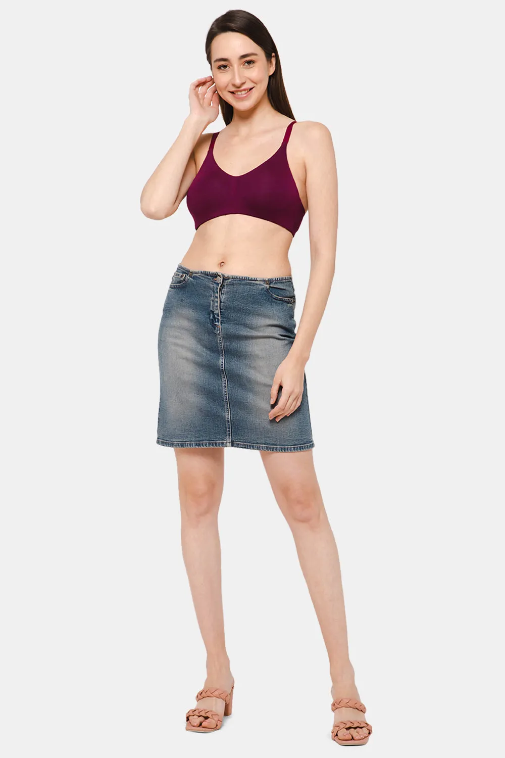 High Coverage Non-Wired Non-Padded Intimacy T-Shirt Bra - DEF S