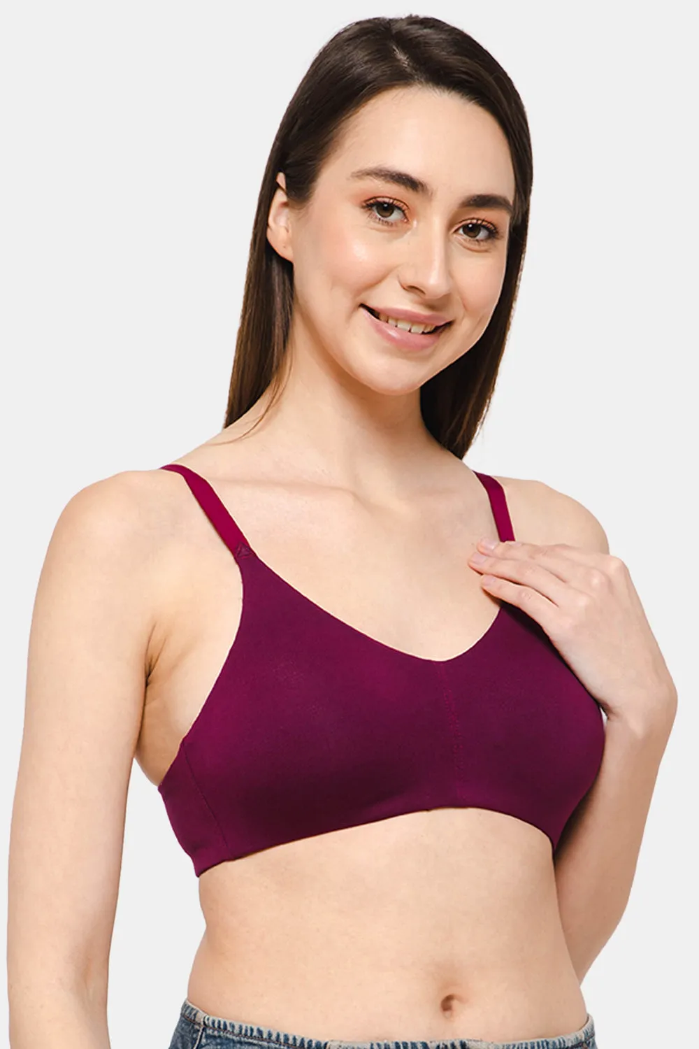 High Coverage Non-Wired Non-Padded Intimacy T-Shirt Bra - DEF S