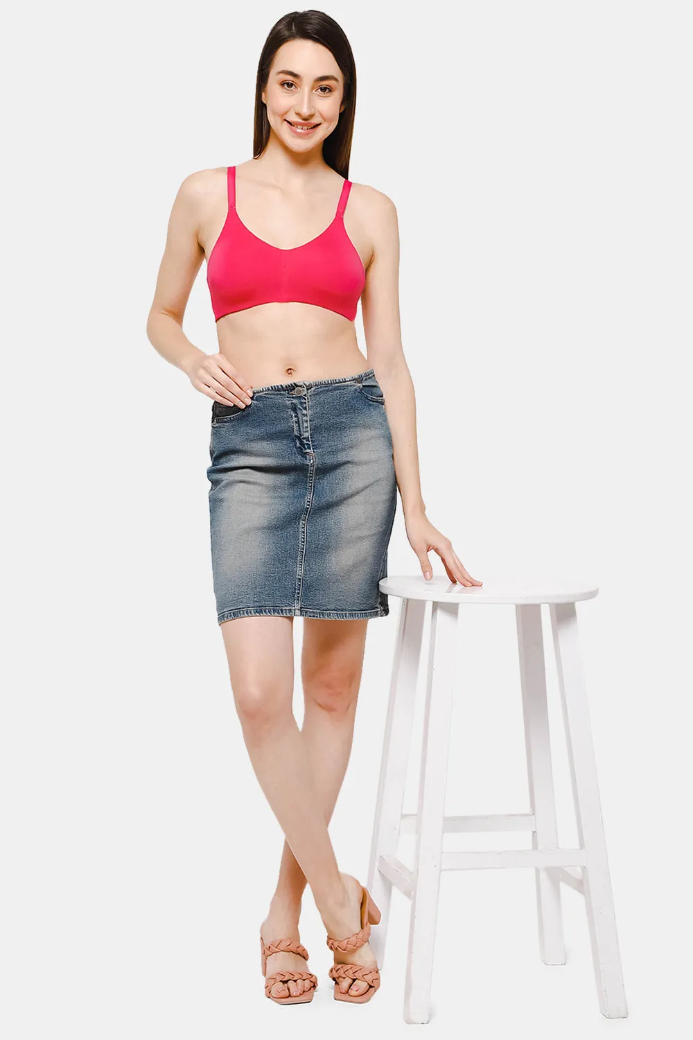 High Coverage Non-Wired Non-Padded Intimacy T-Shirt Bra - DEF S