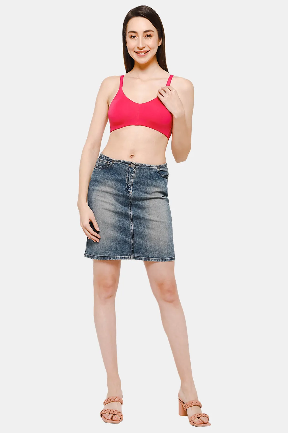 High Coverage Non-Wired Non-Padded Intimacy T-Shirt Bra - DEF S