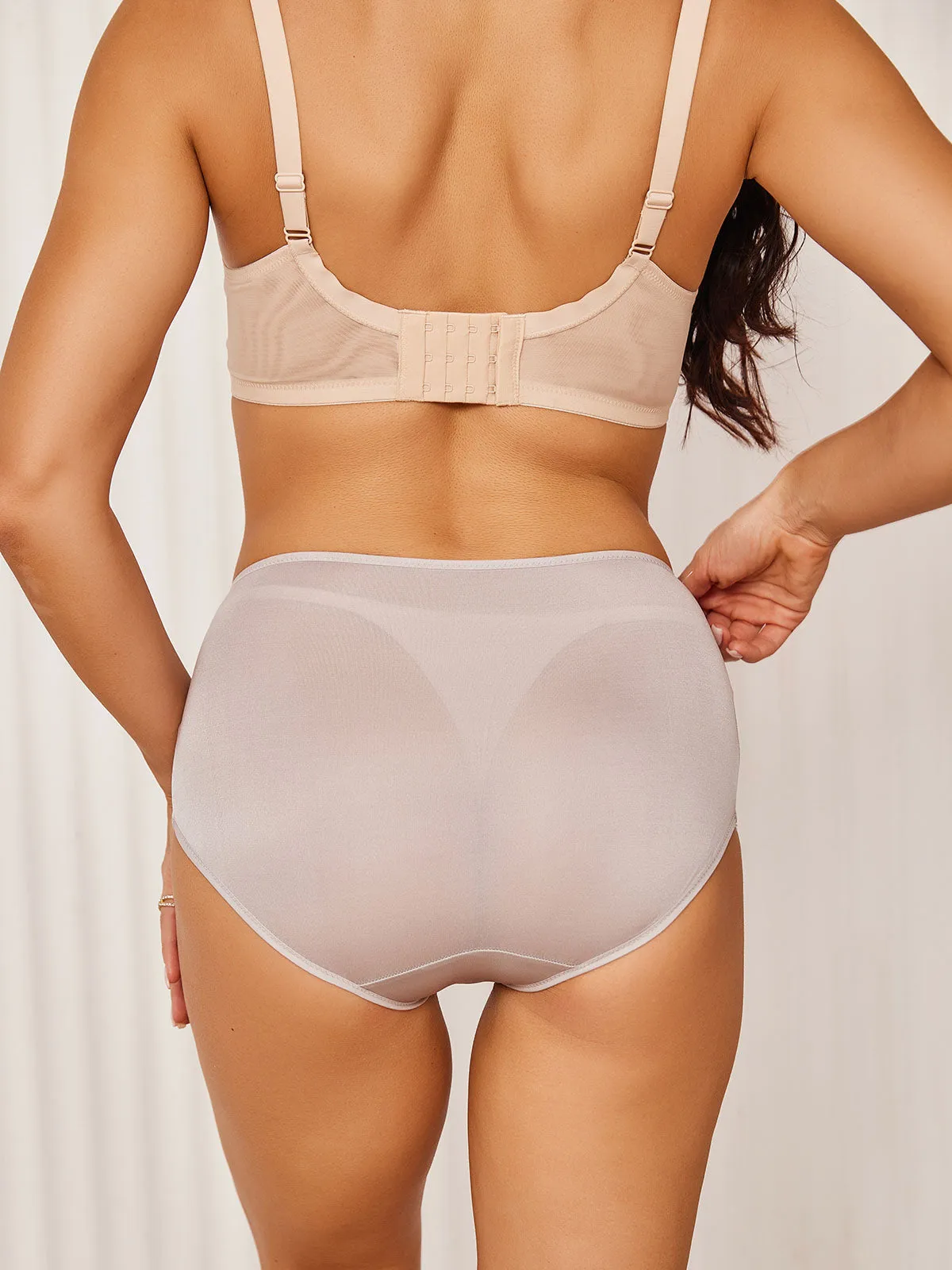 High Waist Mulberry Silk Knitted Panty (Bra NOT Included)