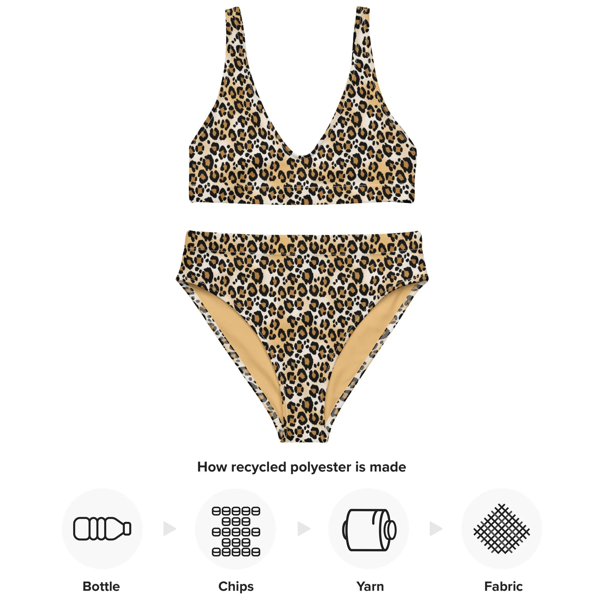 High Waisted Bikini Womens (Glamourange Luxury Bikini High Waisted - 003 Patterns Model)