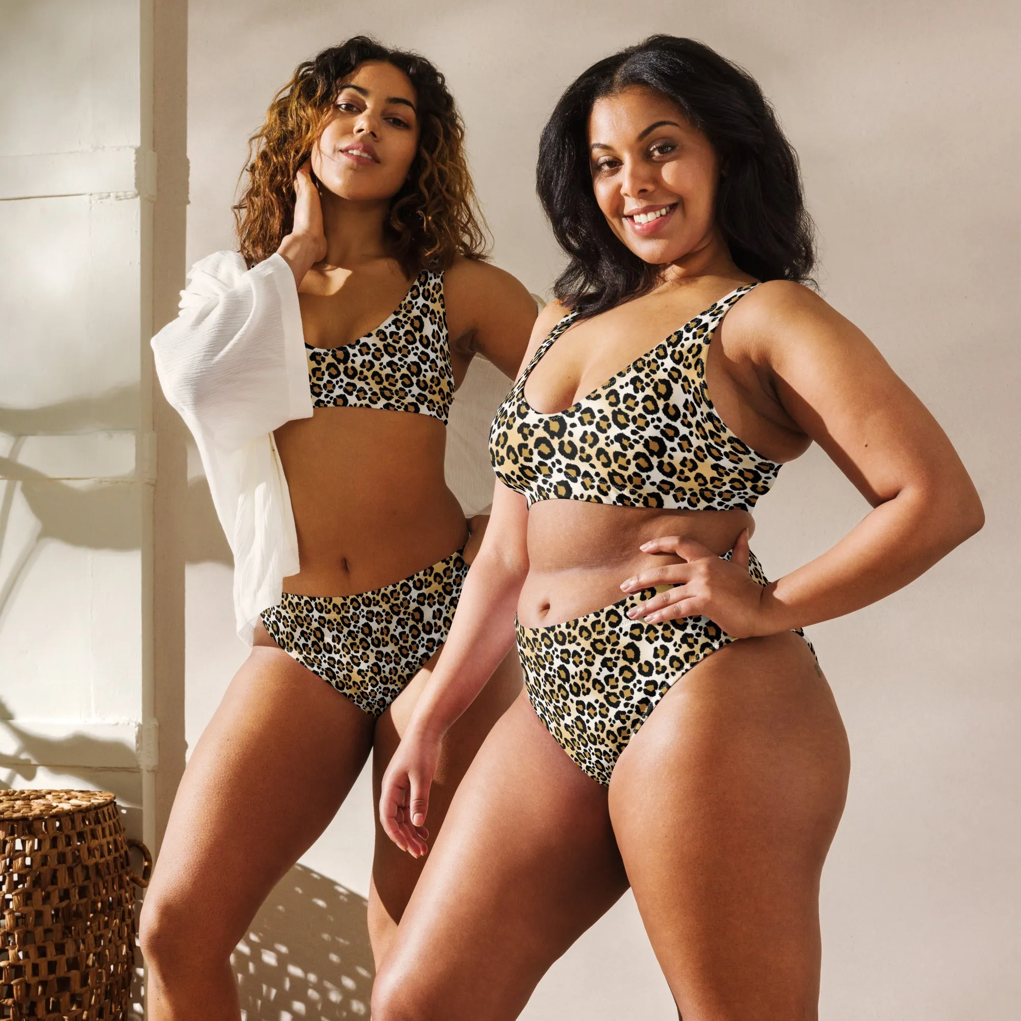 High Waisted Bikini Womens (Glamourange Luxury Bikini High Waisted - 003 Patterns Model)