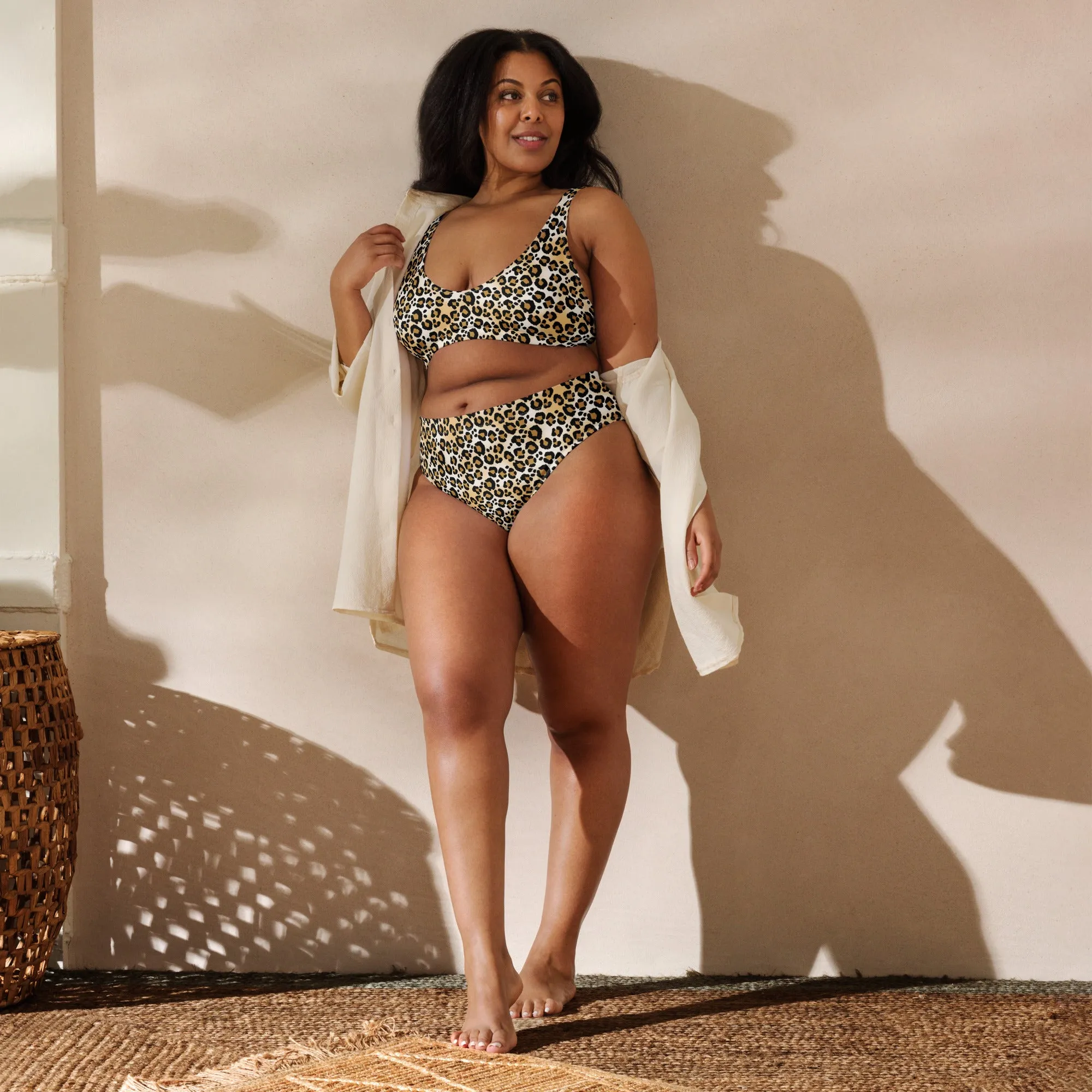 High Waisted Bikini Womens (Glamourange Luxury Bikini High Waisted - 003 Patterns Model)