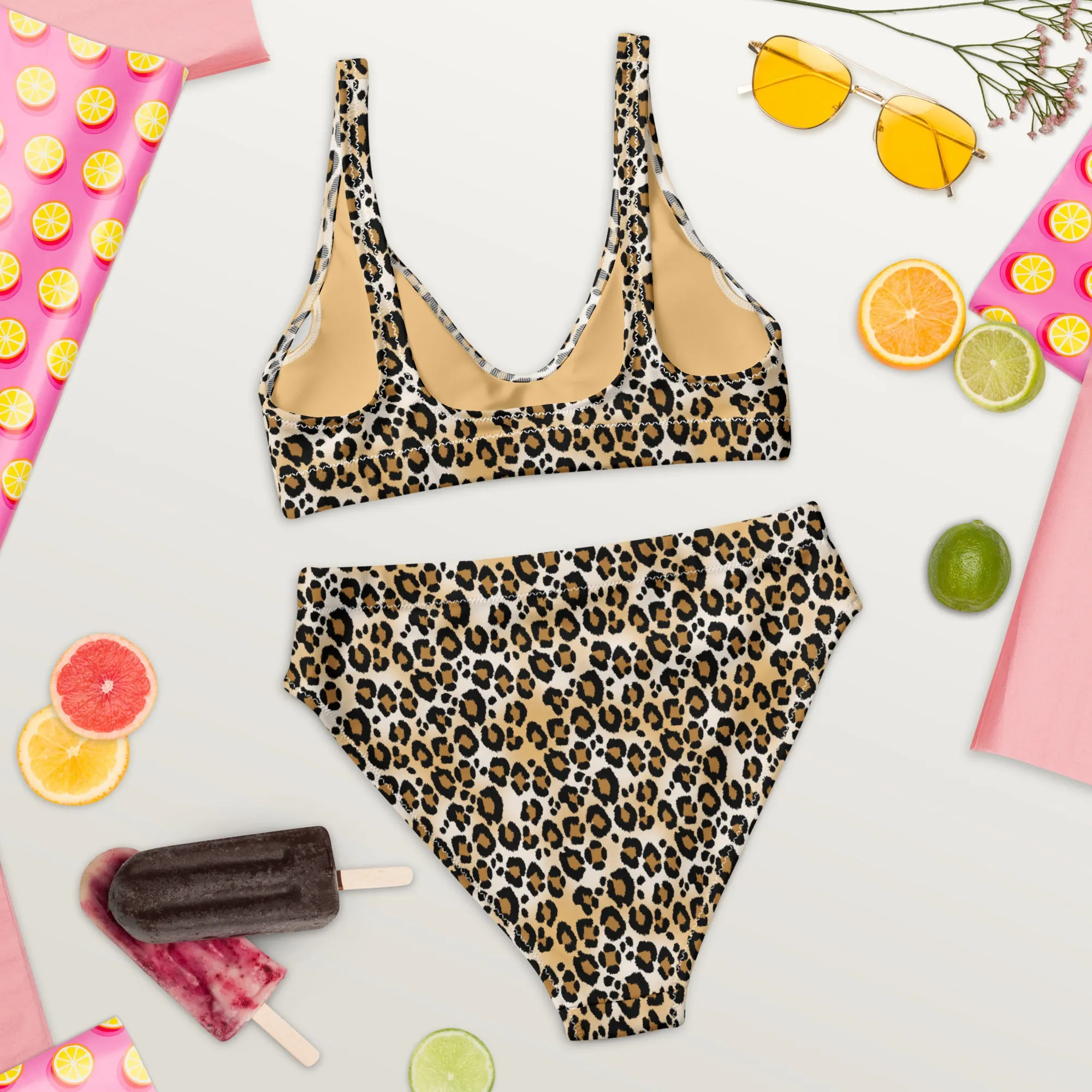 High Waisted Bikini Womens (Glamourange Luxury Bikini High Waisted - 003 Patterns Model)