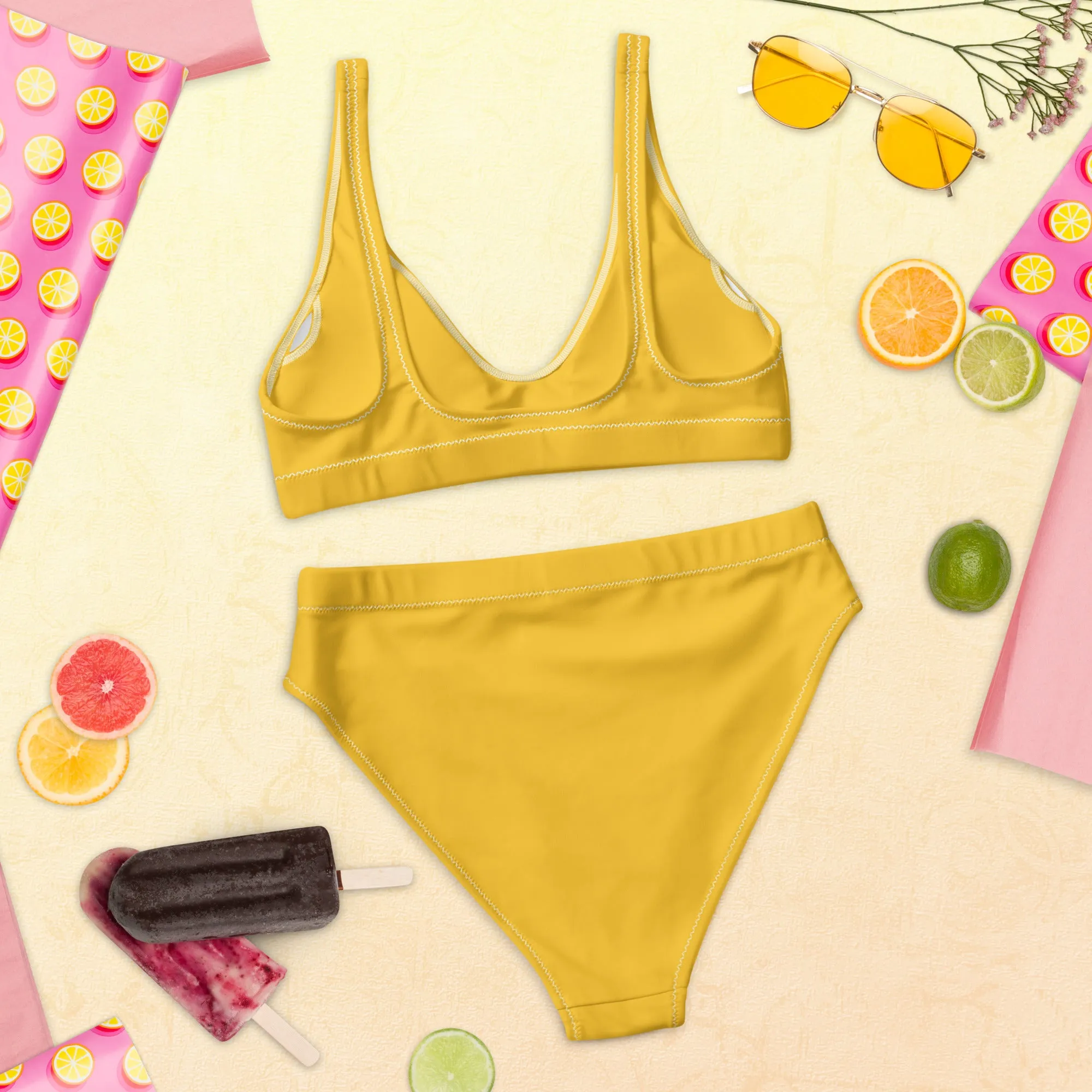 High Waisted Bikini Womens (Glamourange Luxury Bikini High Waisted - 006 Colours Model)