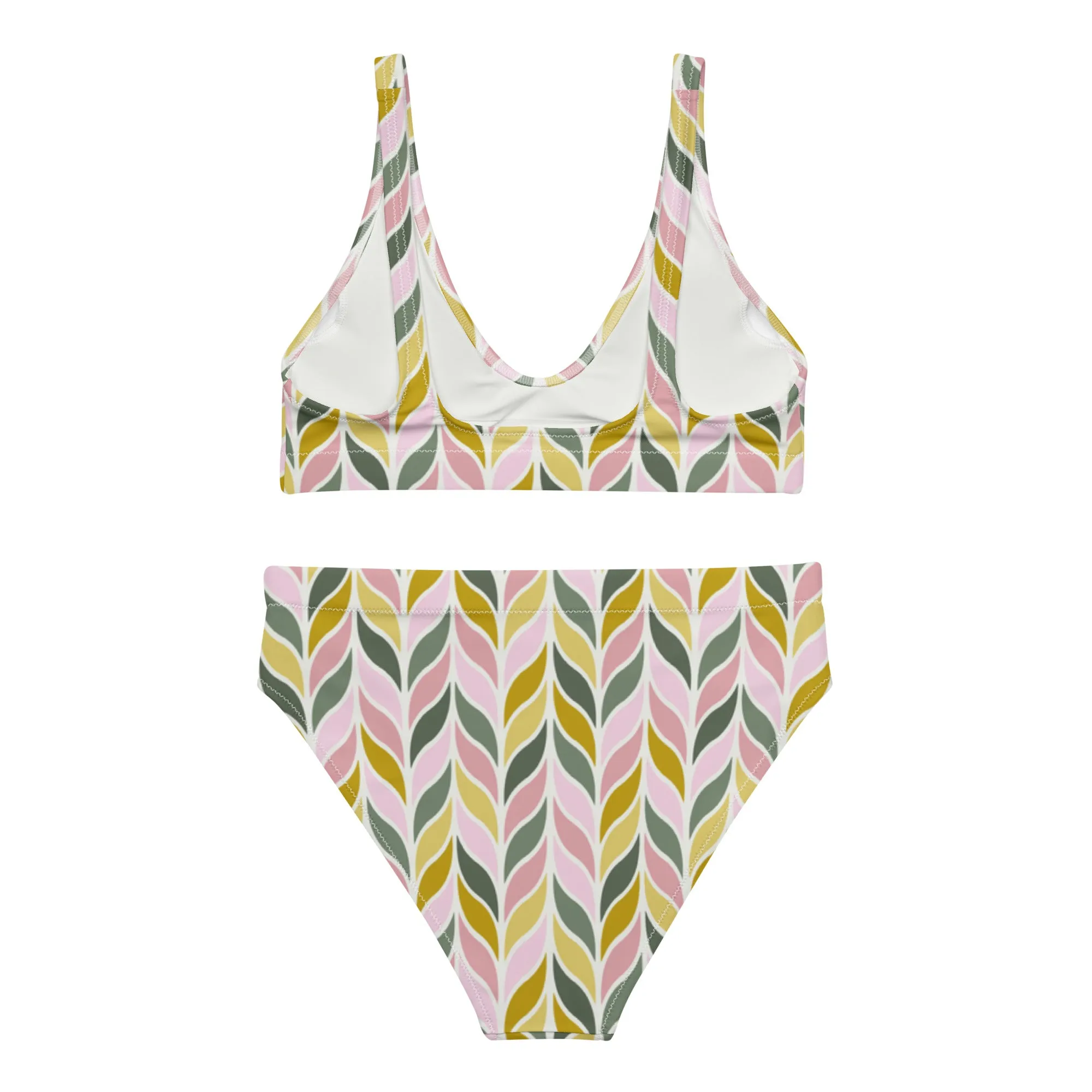 High Waisted Bikini Womens (Glamourange Luxury Bikini High Waisted - 0090 Patterns Model)