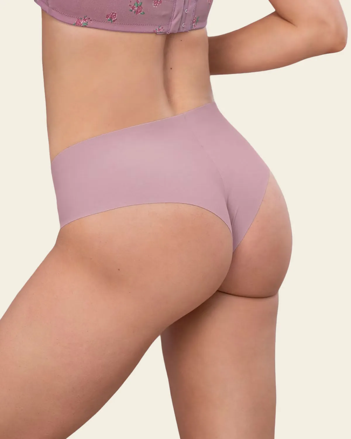 High-Waisted Invisible Microfiber Thong Panty