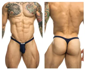 JUSTIN SIMON XSJBU02 Bulge Thongs Color Navy