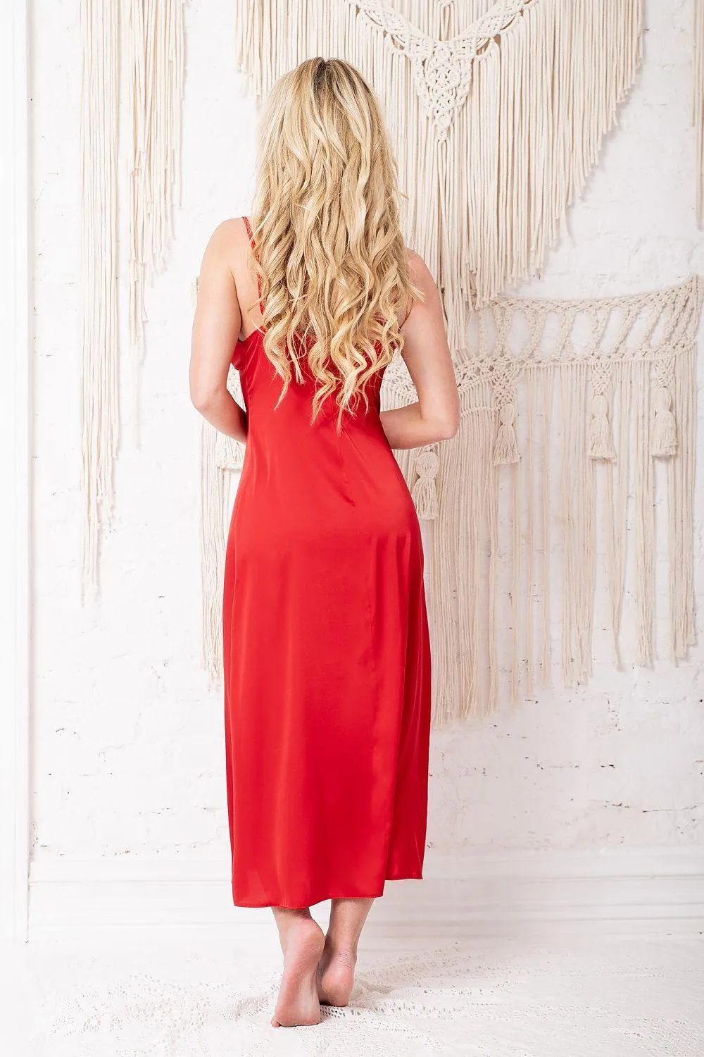 Kalimo high-quality satin, resembling silk nightgown