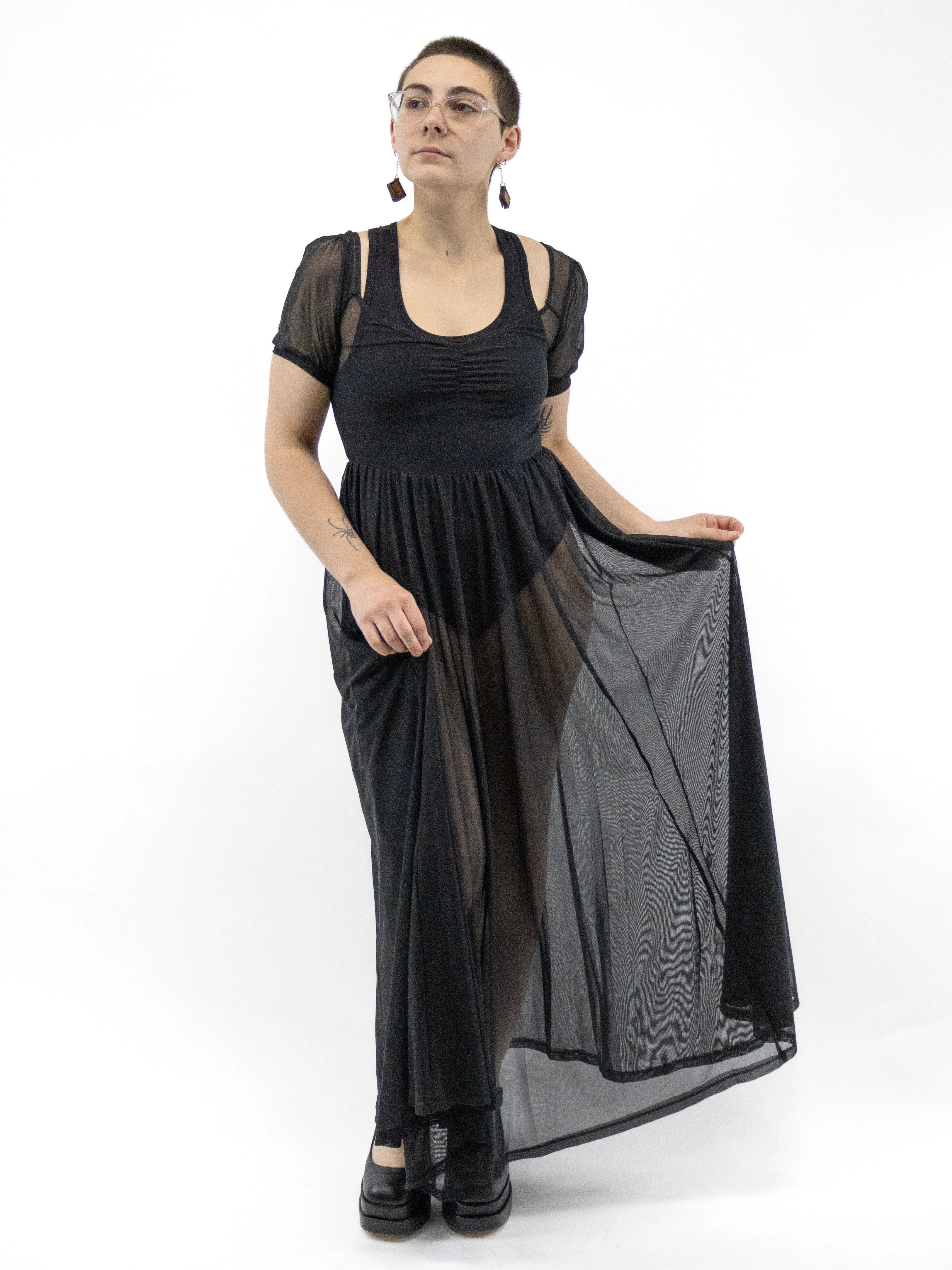 Lily Mesh Maxi Dress FOXBLOOD