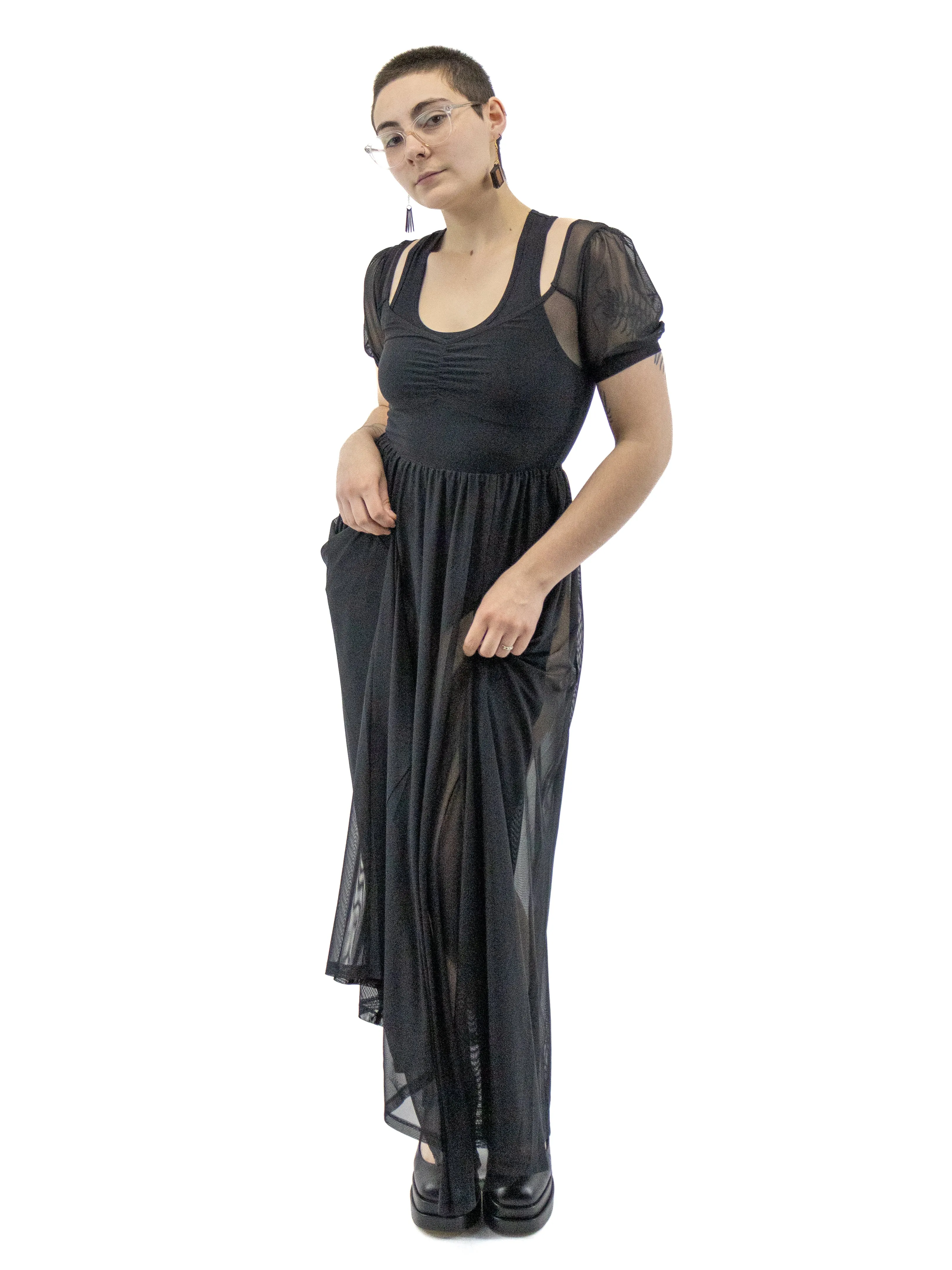 Lily Mesh Maxi Dress FOXBLOOD