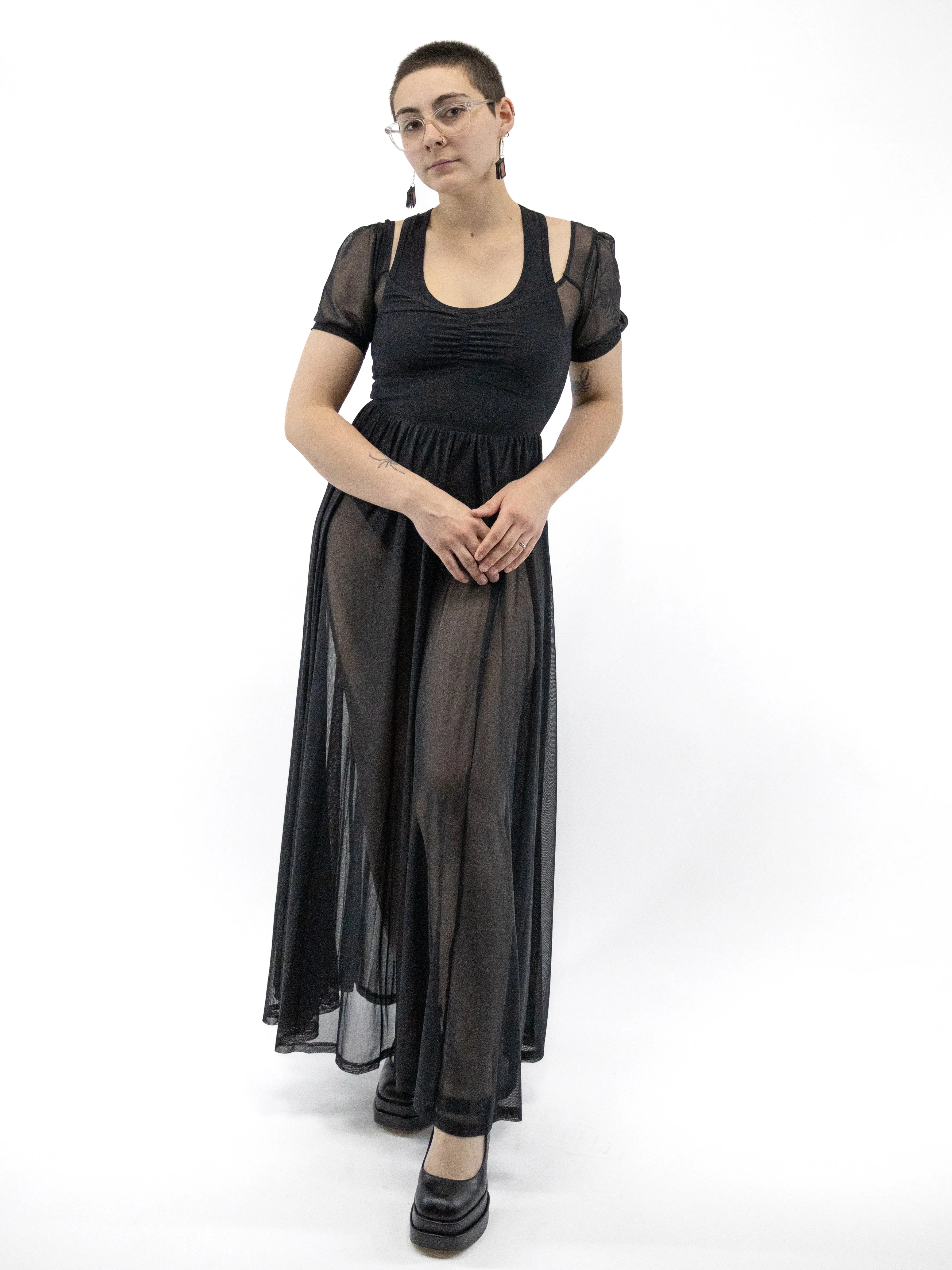 Lily Mesh Maxi Dress FOXBLOOD