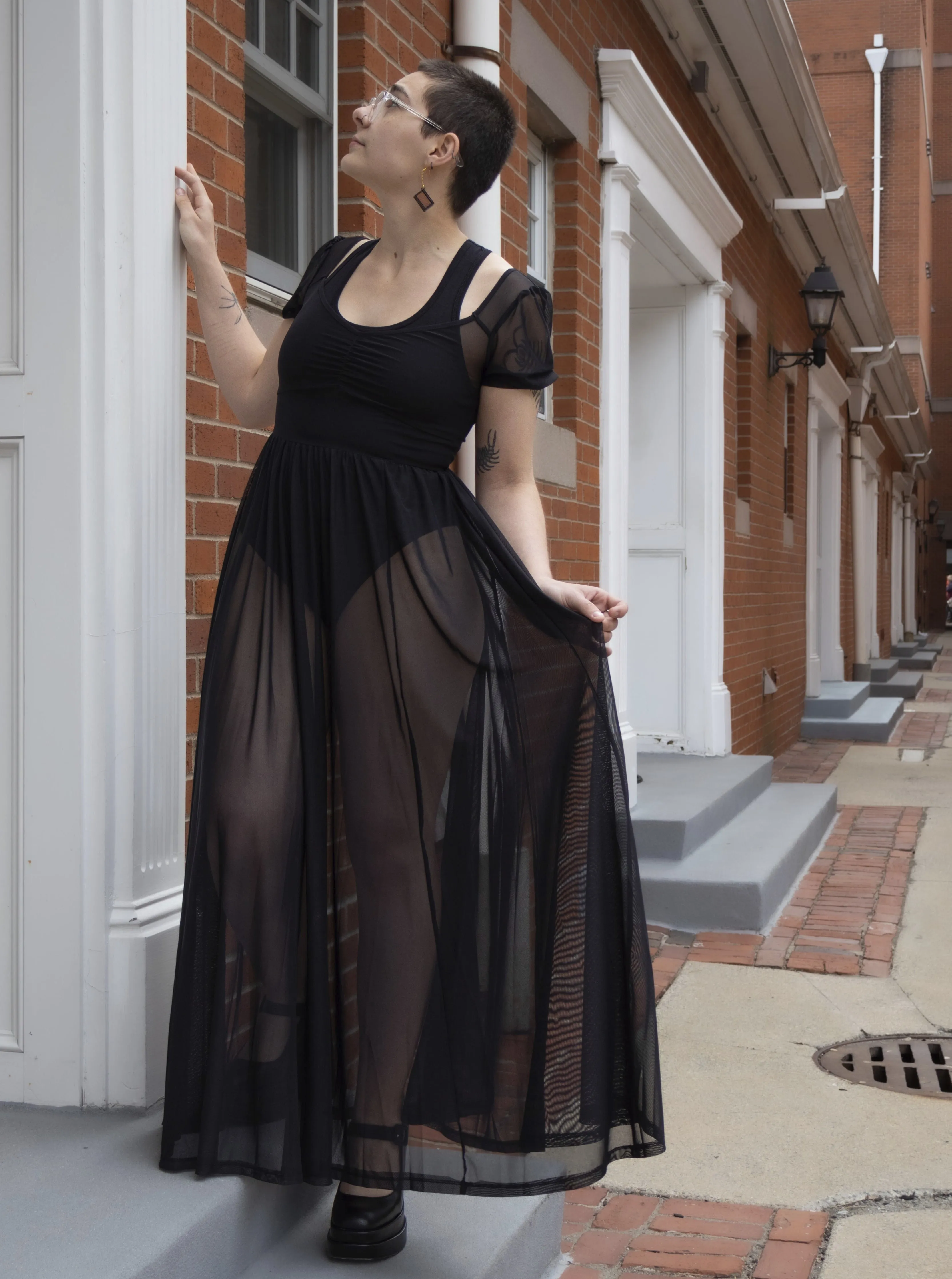 Lily Mesh Maxi Dress FOXBLOOD