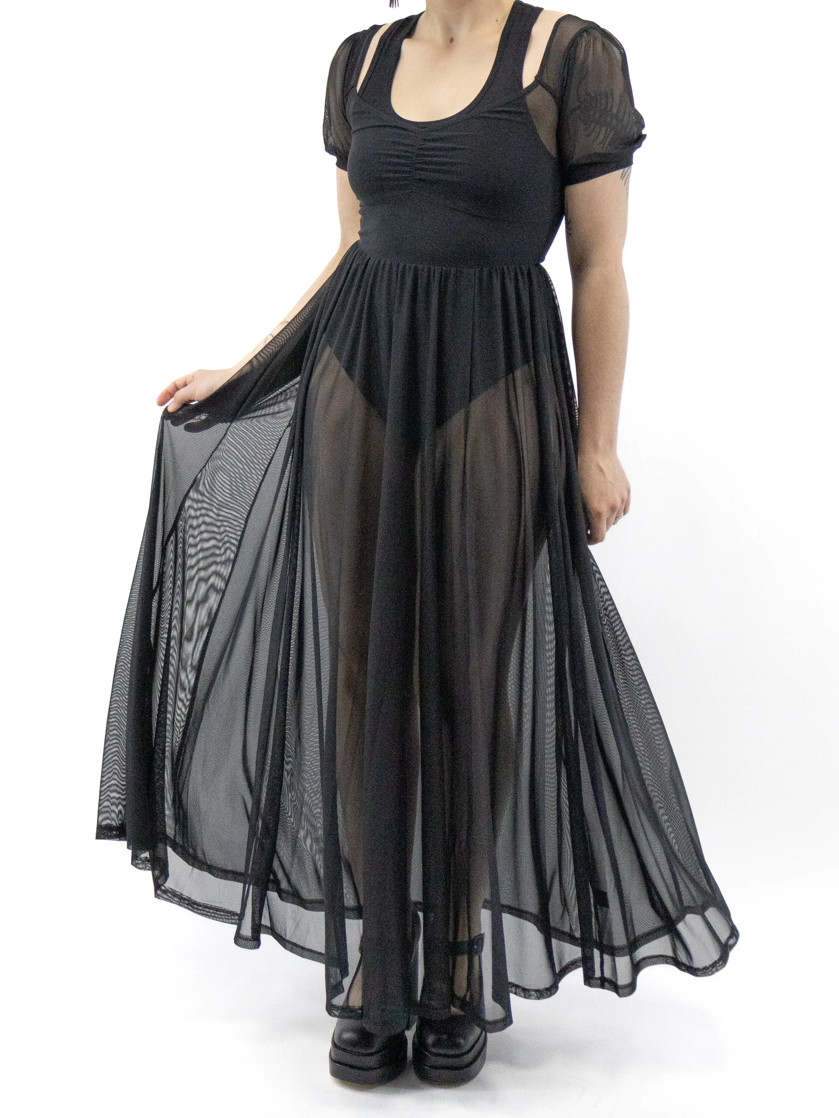 Lily Mesh Maxi Dress FOXBLOOD