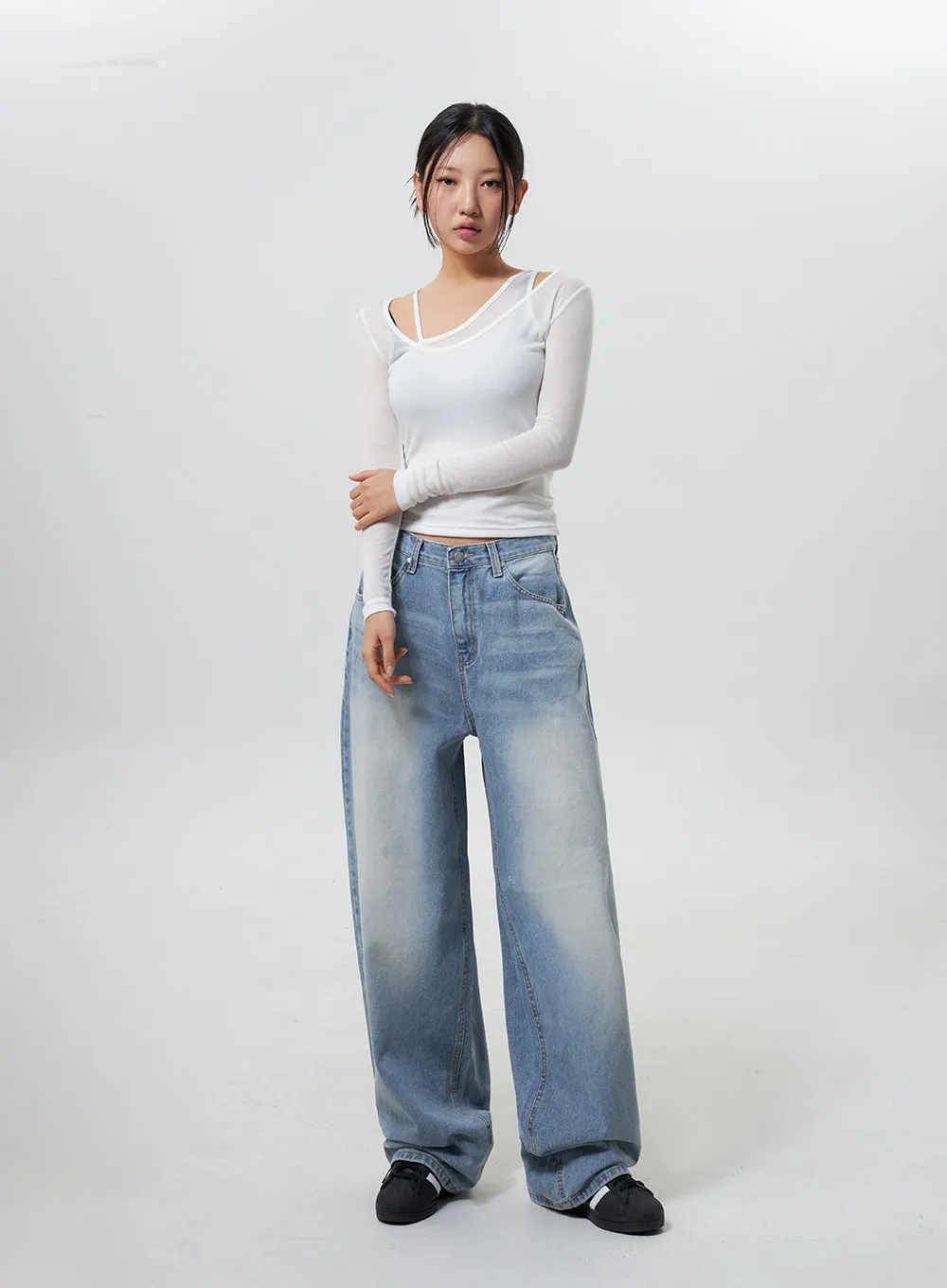 Low Rise Baggy Jeans CY324