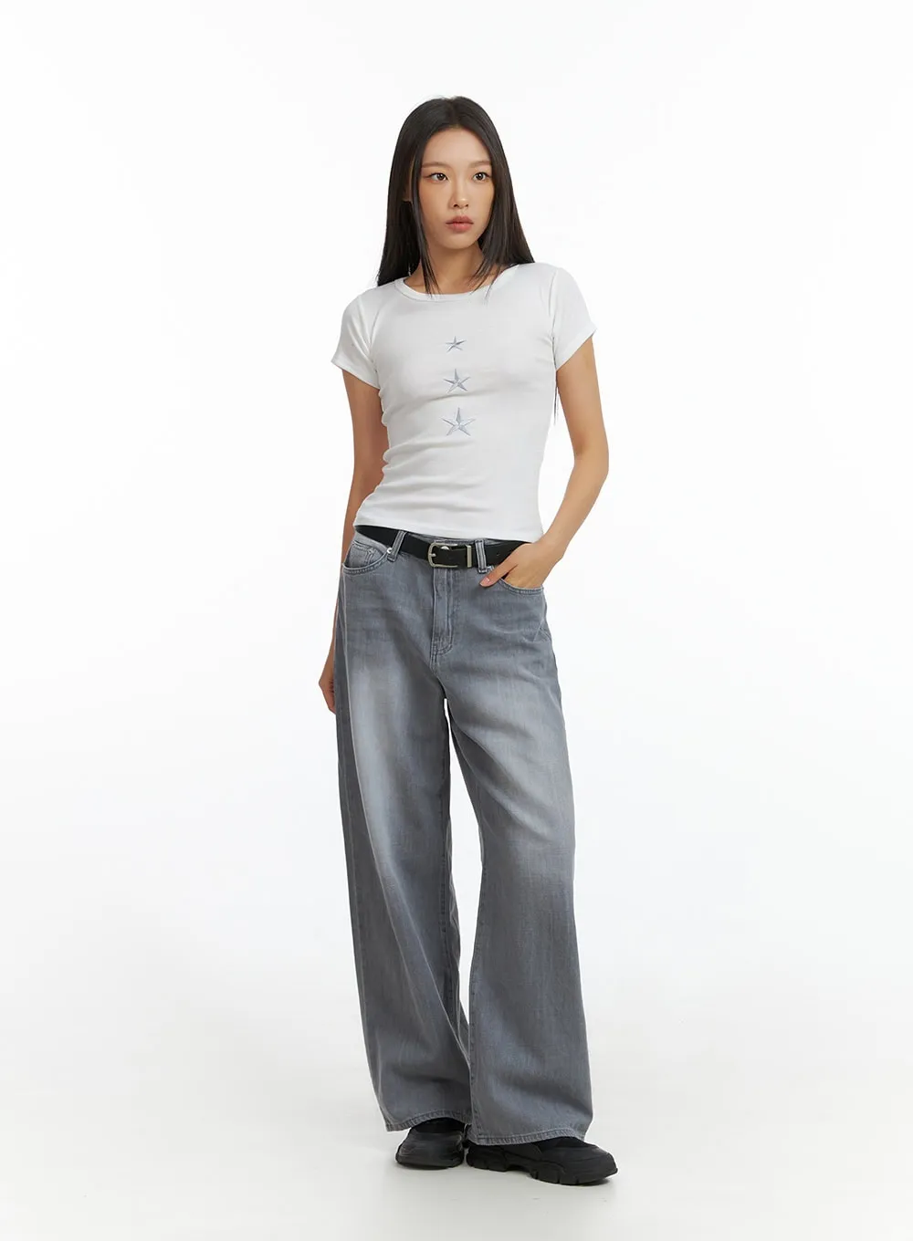 Low Rise Baggy Jeans IL409