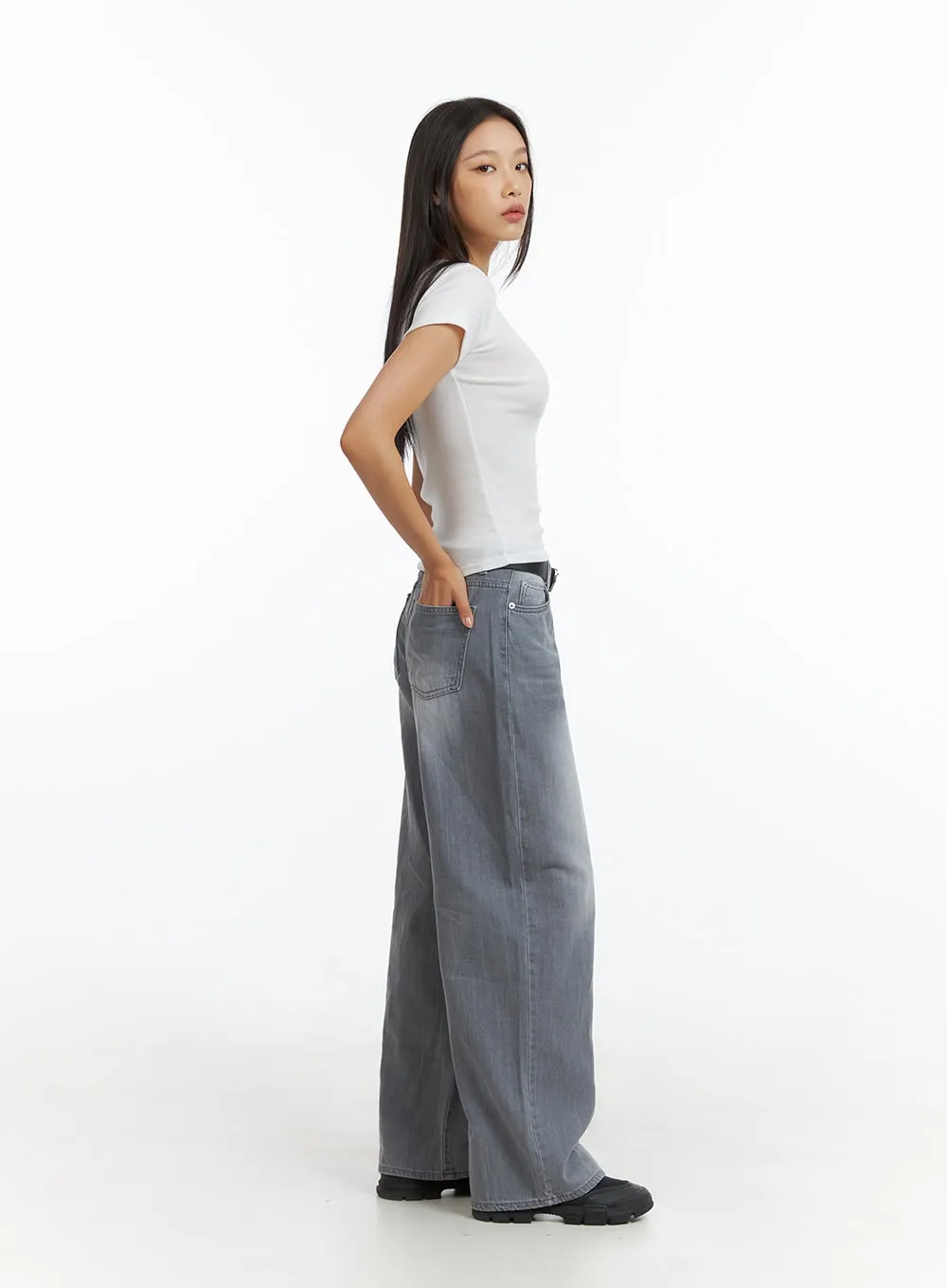 Low Rise Baggy Jeans IL409