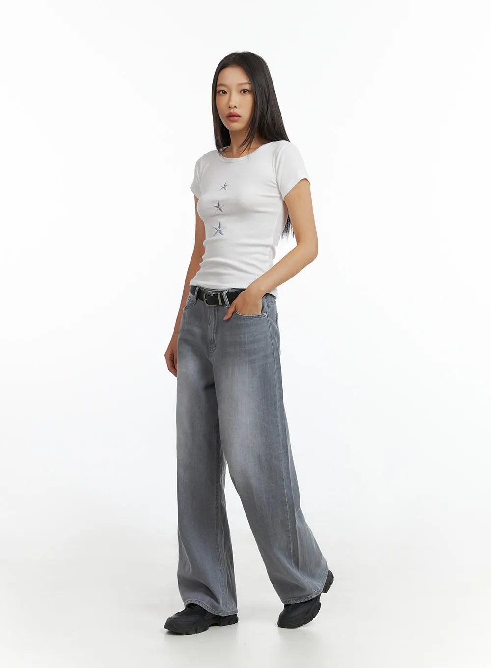Low Rise Baggy Jeans IL409