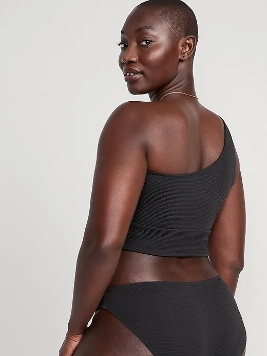 Low-Rise Classic Pucker Bikini Swim Bottoms