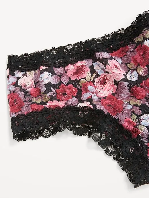Low-Rise Lace Hipster Underwear