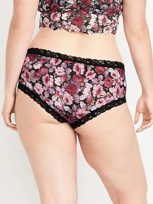 Low-Rise Lace Hipster Underwear