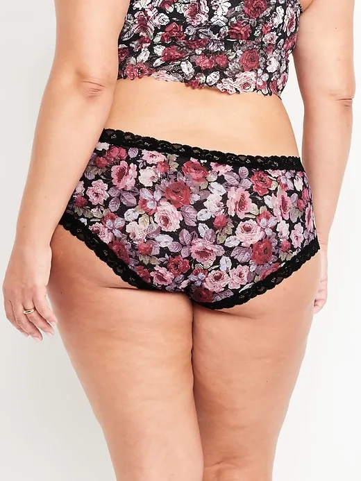 Low-Rise Lace Hipster Underwear