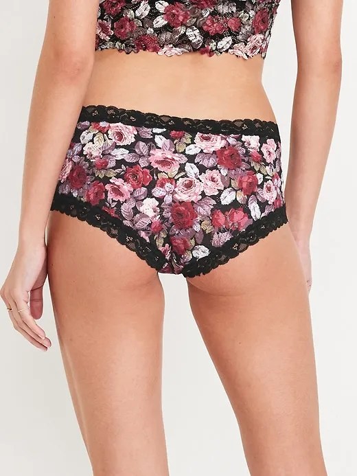 Low-Rise Lace Hipster Underwear
