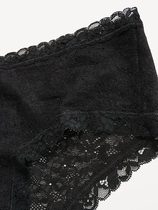 Low-Rise Lace Hipster Underwear