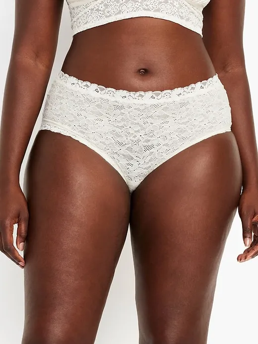Low-Rise Lace Hipster Underwear