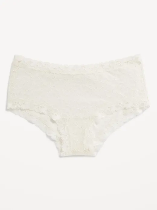Low-Rise Lace Hipster Underwear