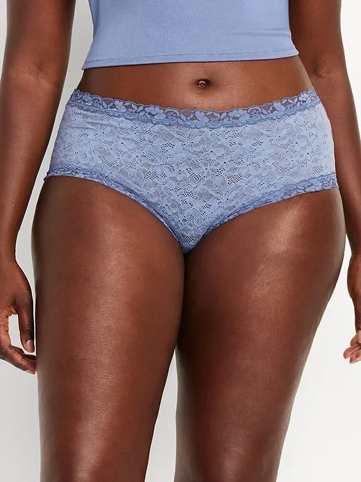 Low-Rise Lace Hipster Underwear