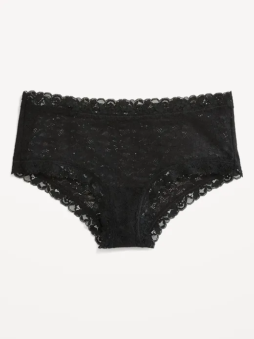 Low-Rise Lace Hipster Underwear