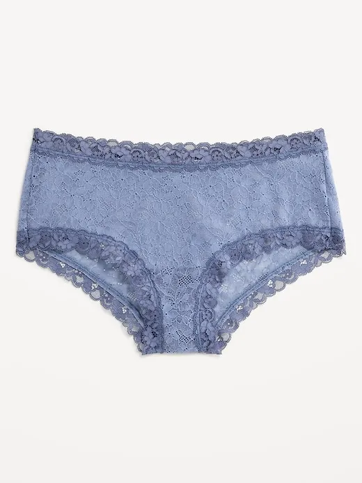 Low-Rise Lace Hipster Underwear