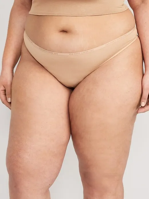 Low-Rise Logo Graphic Thong Underwear