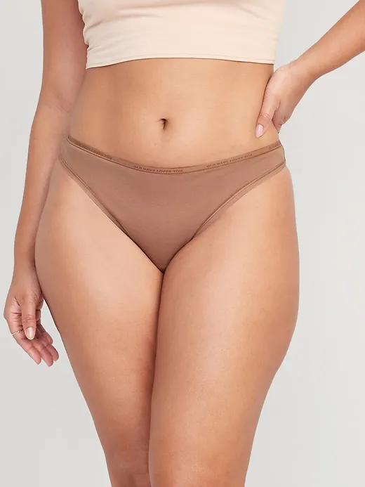 Low-Rise Logo Graphic Thong Underwear