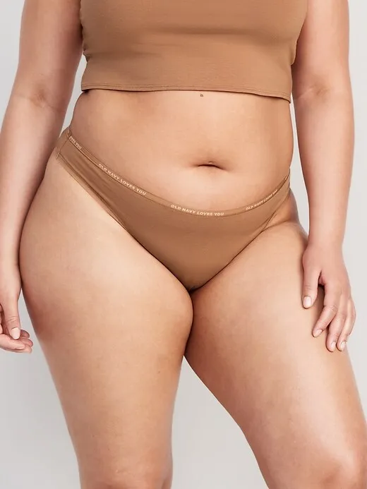 Low-Rise Logo Graphic Thong Underwear