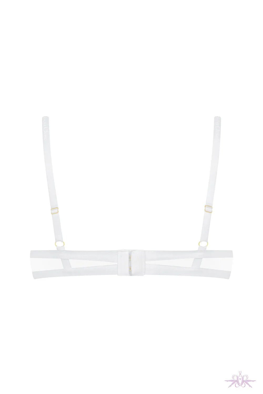 Maison Close Corps a Corps White Naked Breast Bra