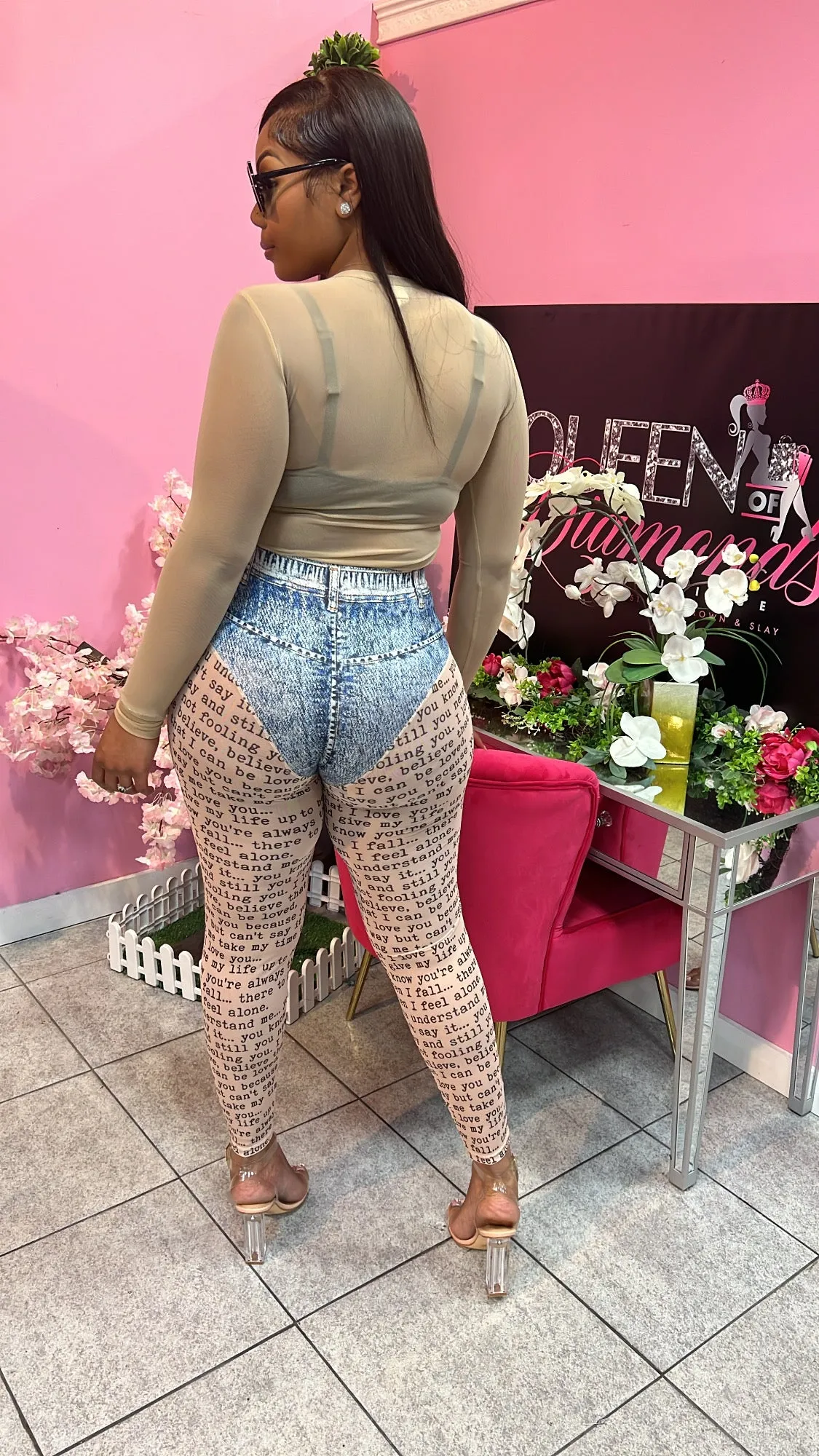 Mesh Bodysuit - Tan