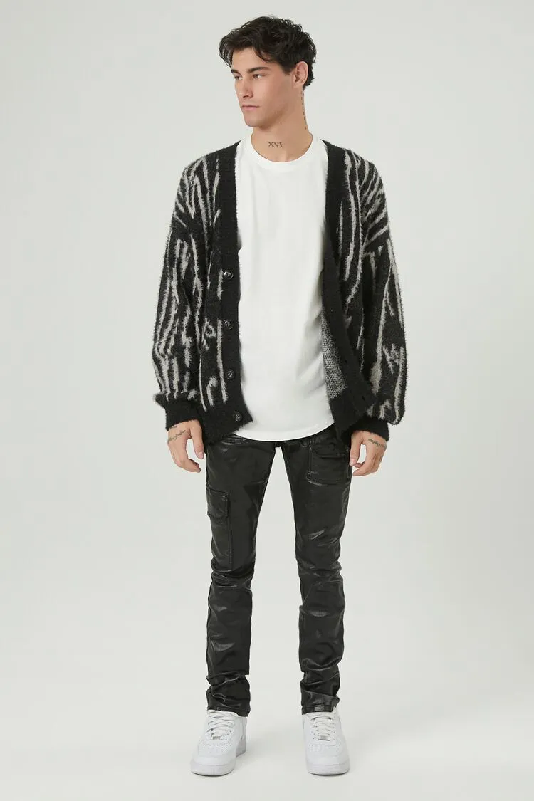 Mid-Rise Cargo Skinny Jeans