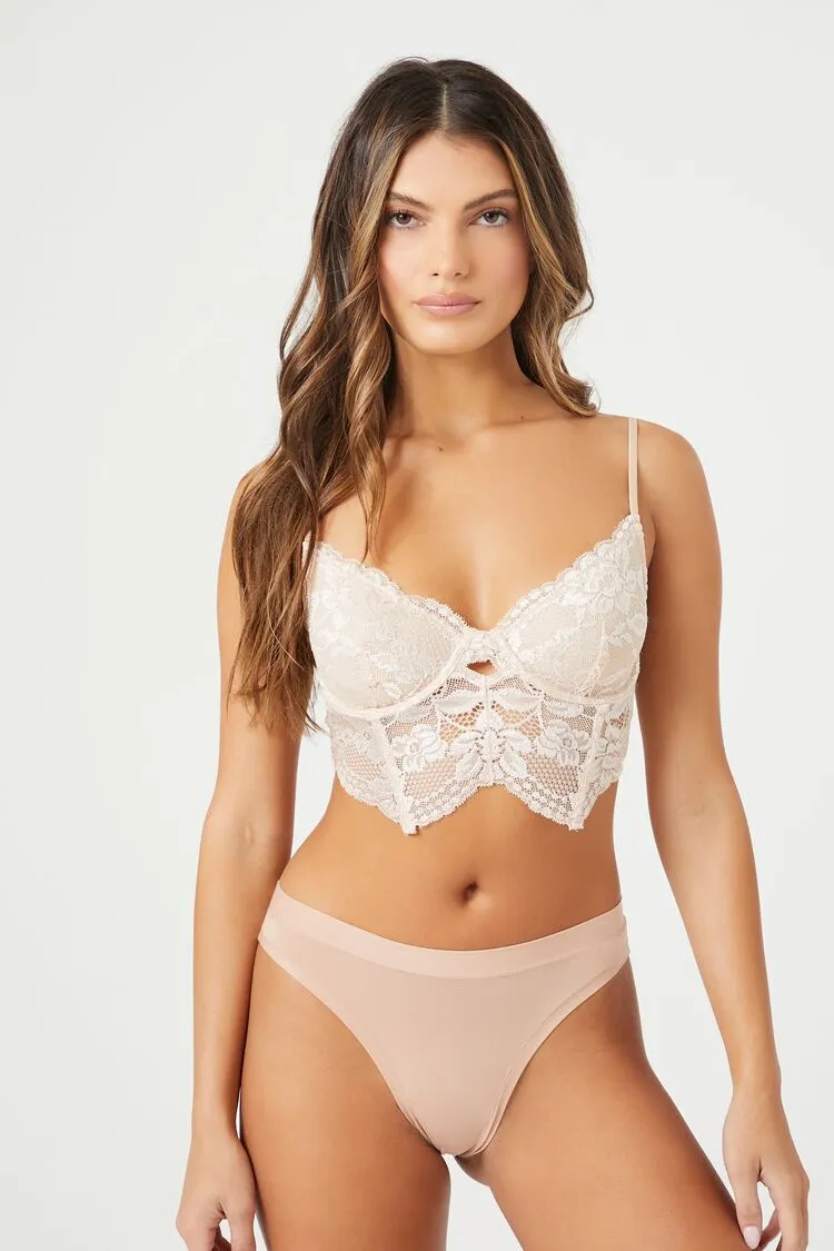 Mid-Rise Thong Panties