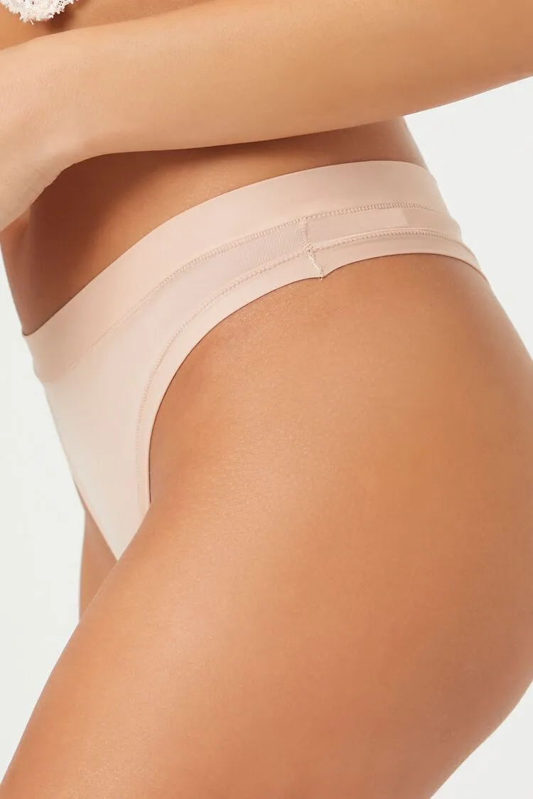 Mid-Rise Thong Panties