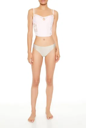 Mid-Rise Thong Panties
