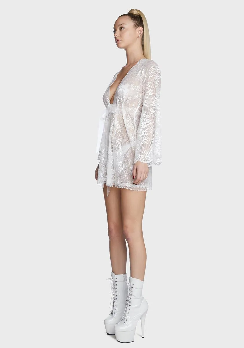 Naughty Morning Lace Robe