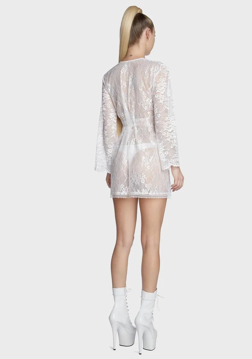 Naughty Morning Lace Robe