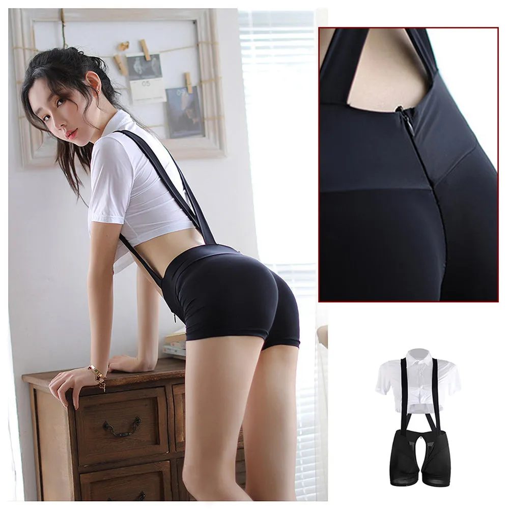 Naughty Suspenders Shorts with Shirt