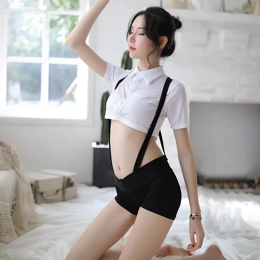 Naughty Suspenders Shorts with Shirt