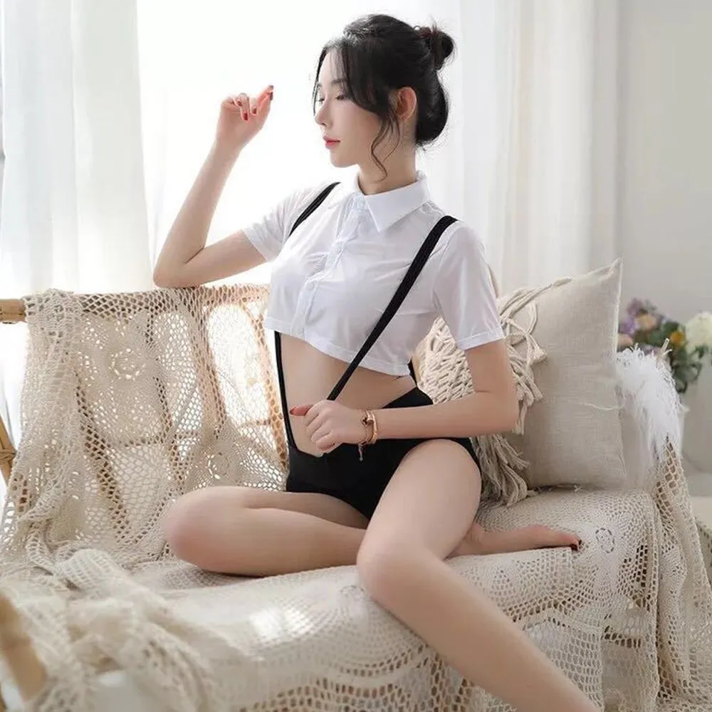 Naughty Suspenders Shorts with Shirt