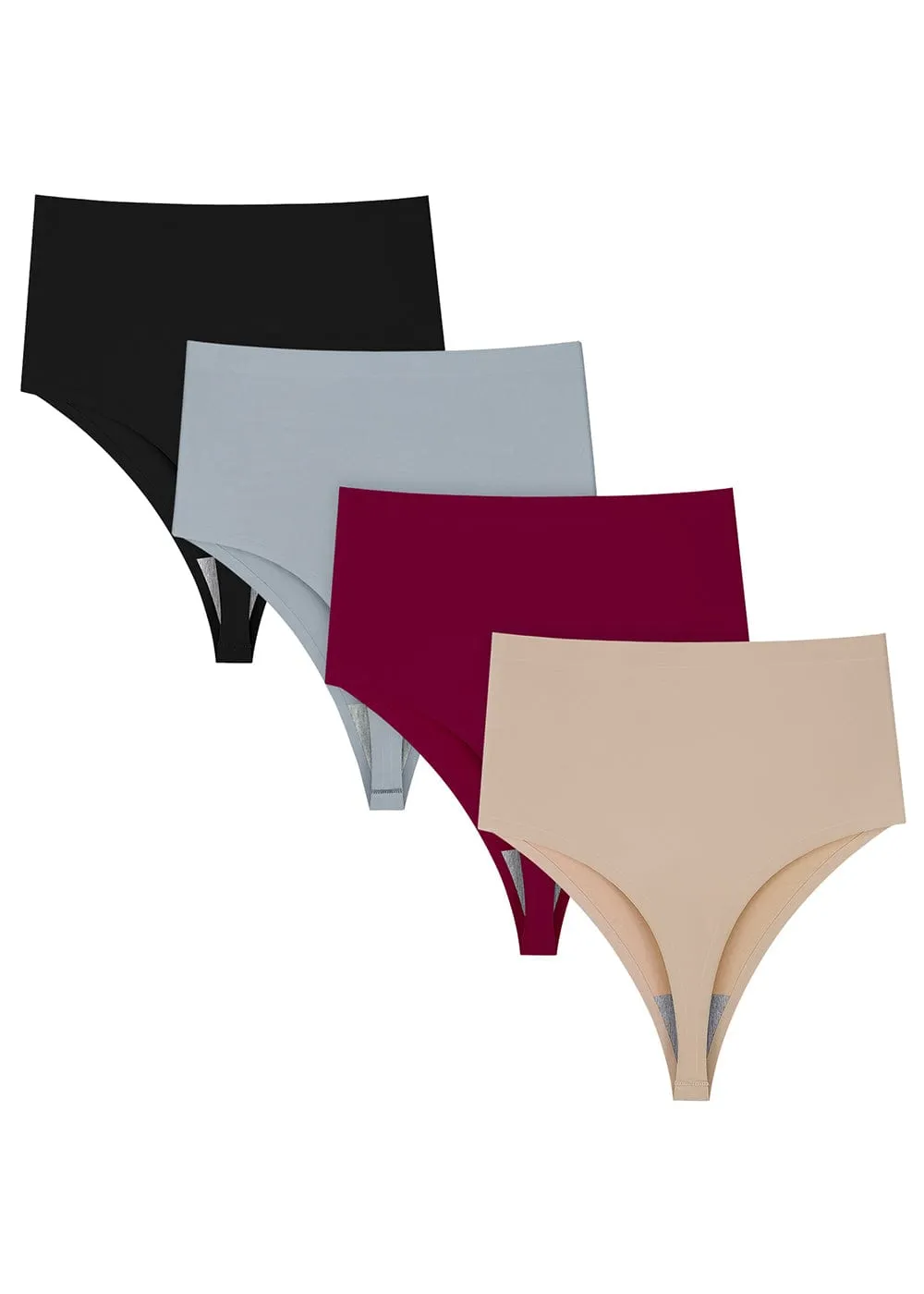 No Show High Waist Thong Underwear